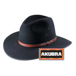 Black Felt Hat with Opal by Akubra - Coober Pedy