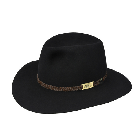 Black Avalon Firm Felt Hat by Akubra Made in Australia