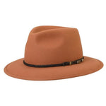 Rust Crushable Akubra traveller Felt Hat