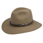 Akubra Felt Hat with Leather Crocodile Band